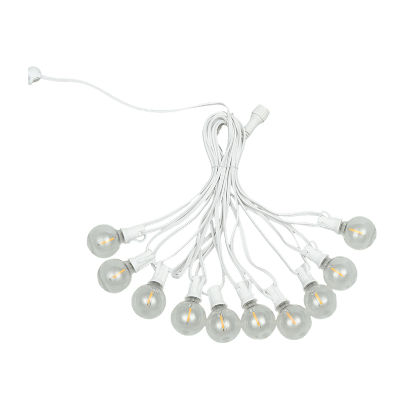 G40 Clip-on E12 Spiral Lampu Tali Putih Hangat (Gaya Putih)