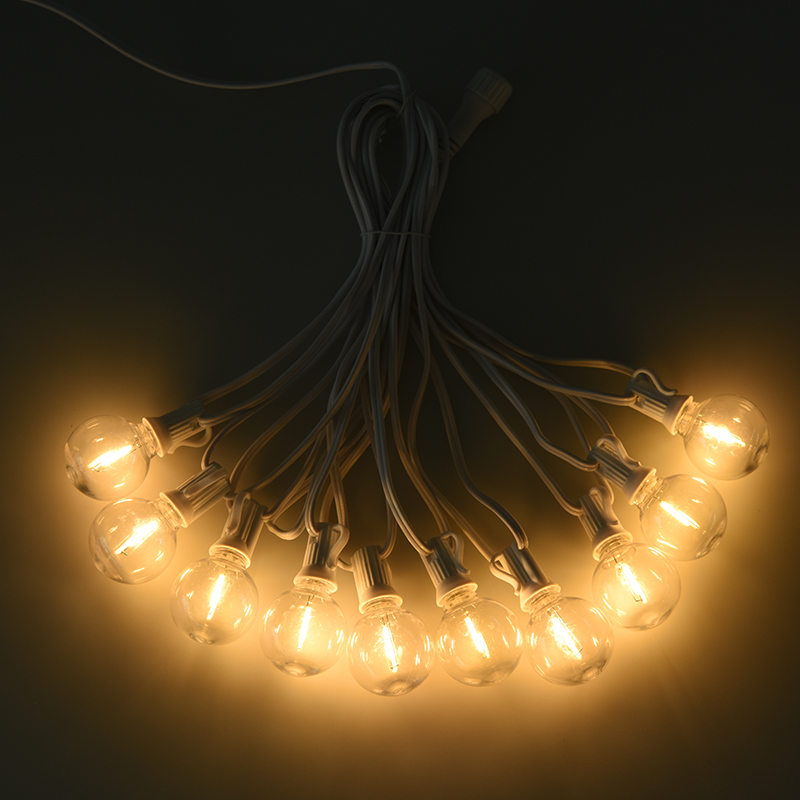 G40 Clip-on E12 Spiral Lampu Tali Putih Hangat (Gaya Putih)