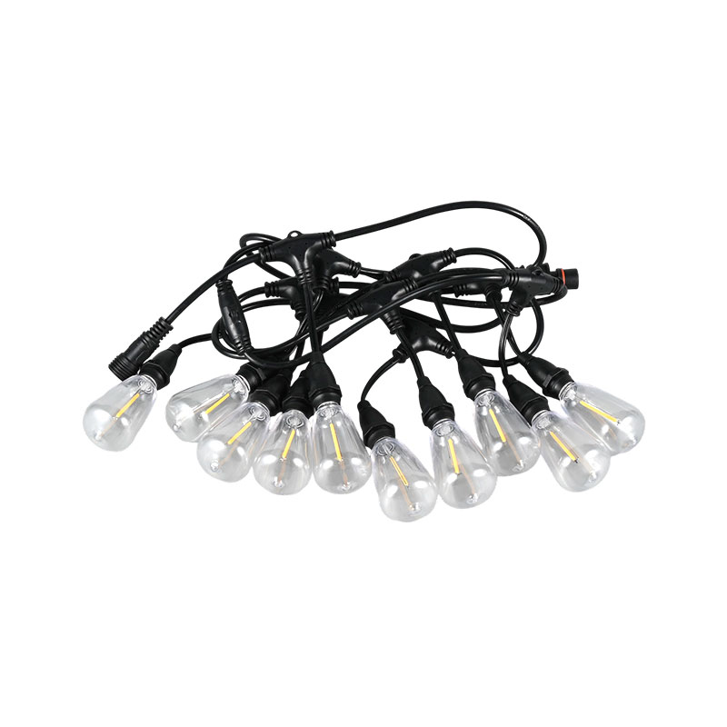 ST38 liontin antik tipe E12 dasar sekrup putih hangat 1W lampu tali model suasana