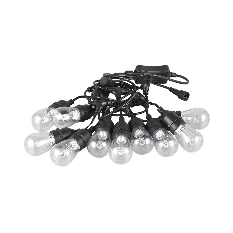 Lampu tali liontin putih hangat RGB yang dapat dikontrol tingkat piksel S14