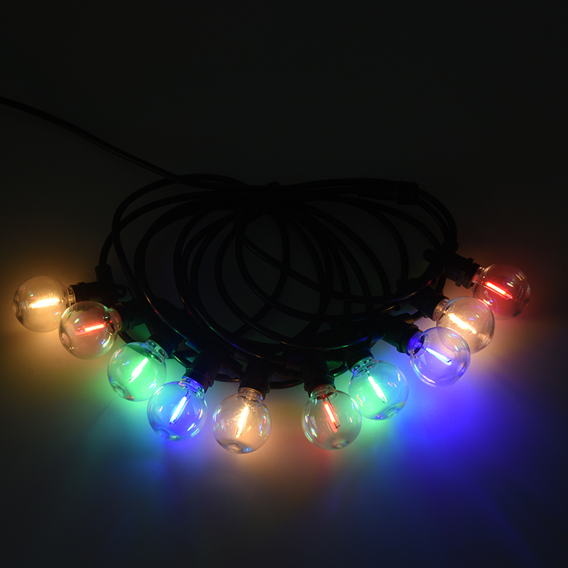 G40 Bola Gelembung E12 Spiral Mulut Warna-warni LED Dekorasi Memperhiasi Pencahayaan