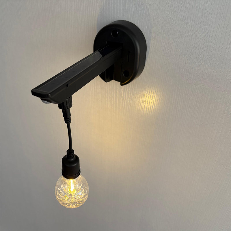 Lampu dinding tenaga surya tersebar pola berlian (bentuk bohlam A60)